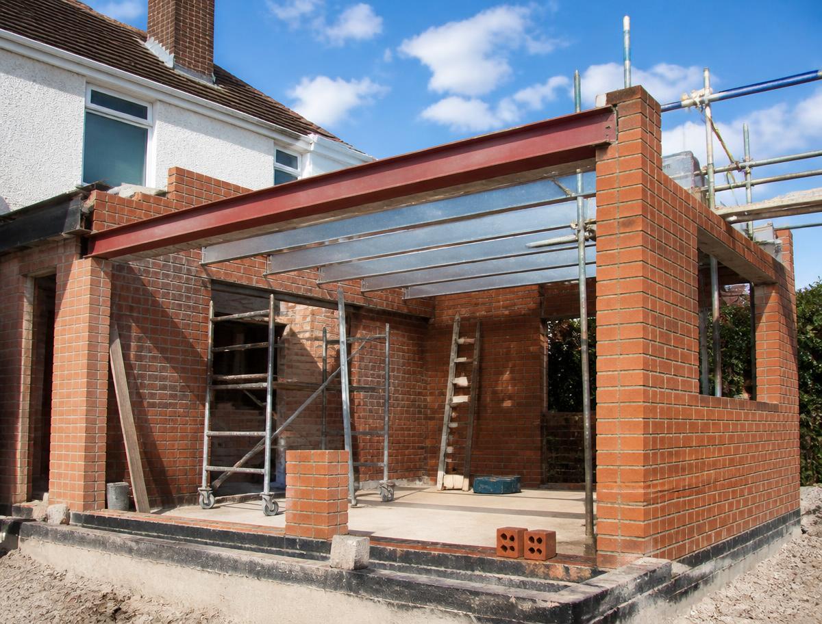 Ruwbouw aanbouw — Asse